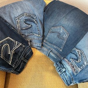 Lot of 4 Silver Jeans
